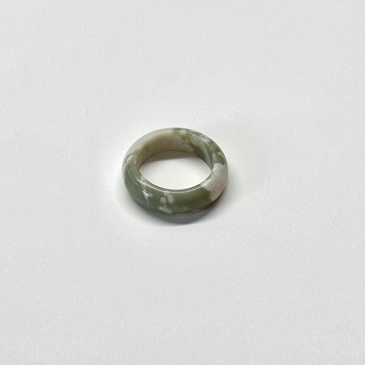 R09 荷葉石介指戒指 Lotus Ring (可配925銀項鏈)