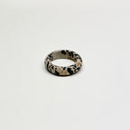 R24 Dalmatian Jasper Ring (can be matched with 925 silver necklace)