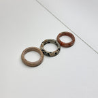 R23 Woody Granite Ring (can be matched with 925 silver necklace)