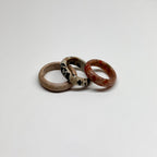 R24 Dalmatian Jasper Ring (can be matched with 925 silver necklace)