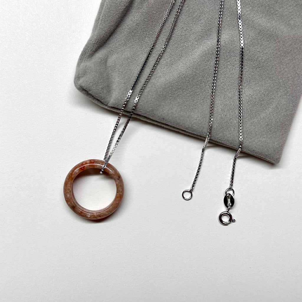 R25 Flower Jasper Ring (can be matched with 925 silver necklace)