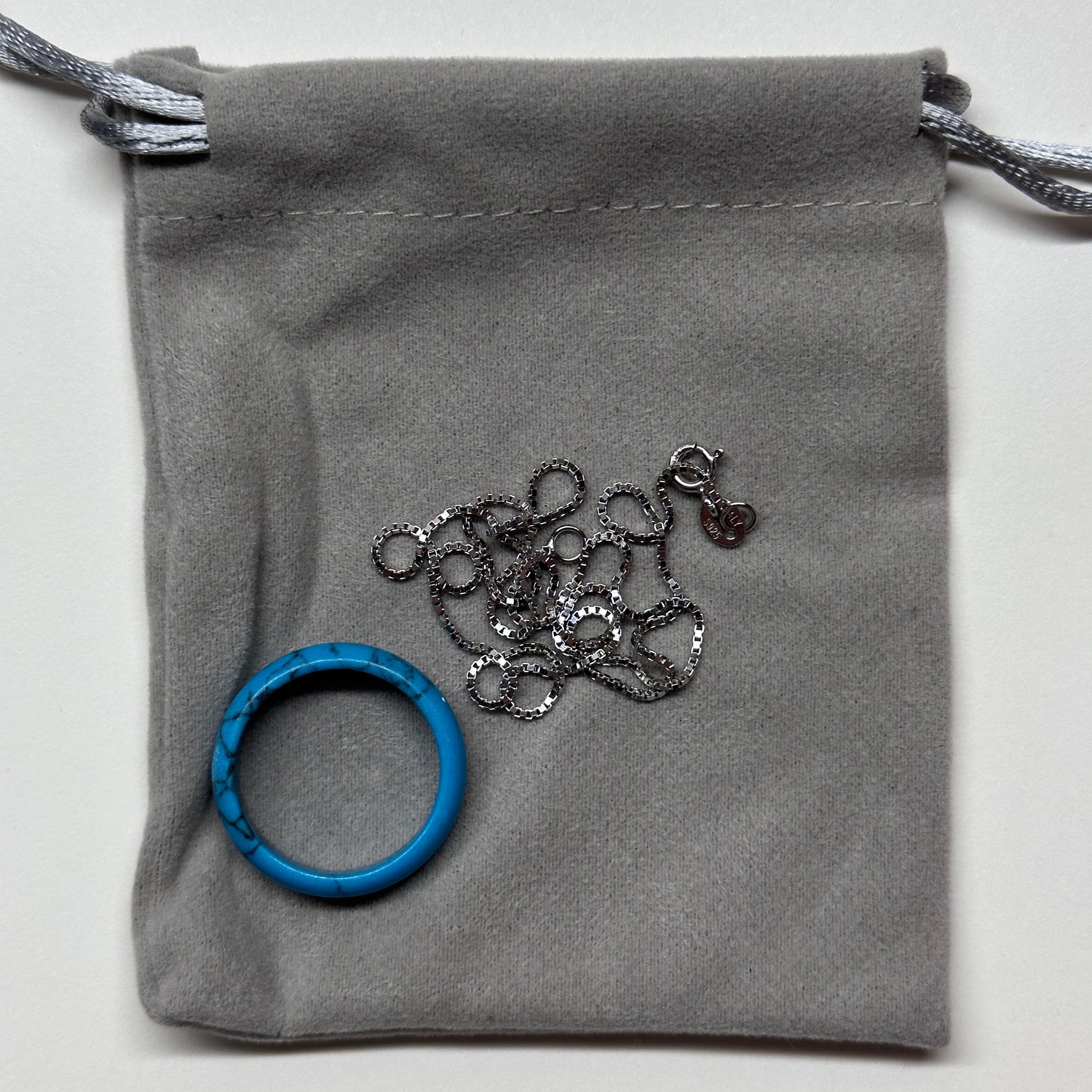 R21 Turquoise Ring (can be matched with 925 silver necklace)