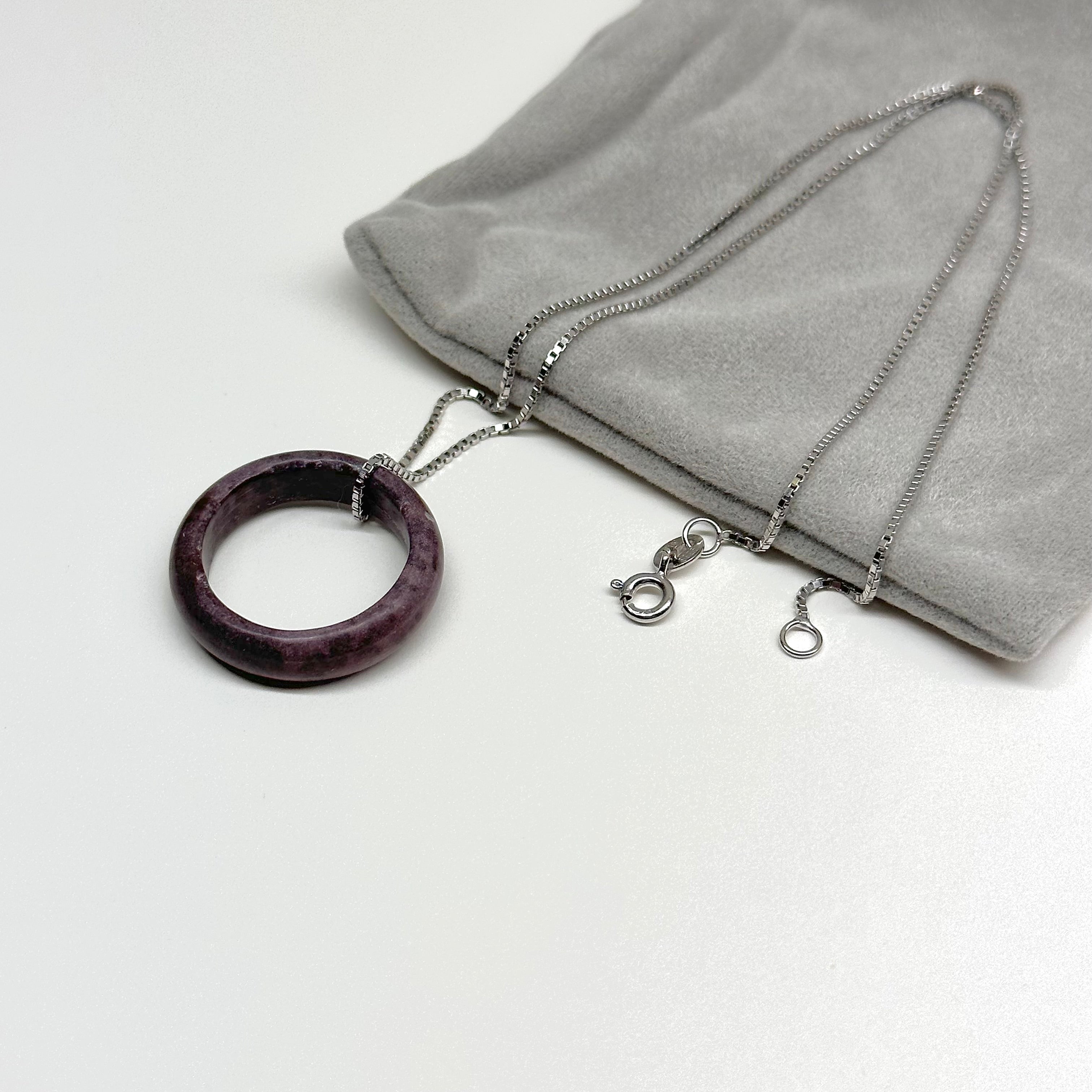 R16 Purple Gallery Ring (can be matched with 925 silver necklace)