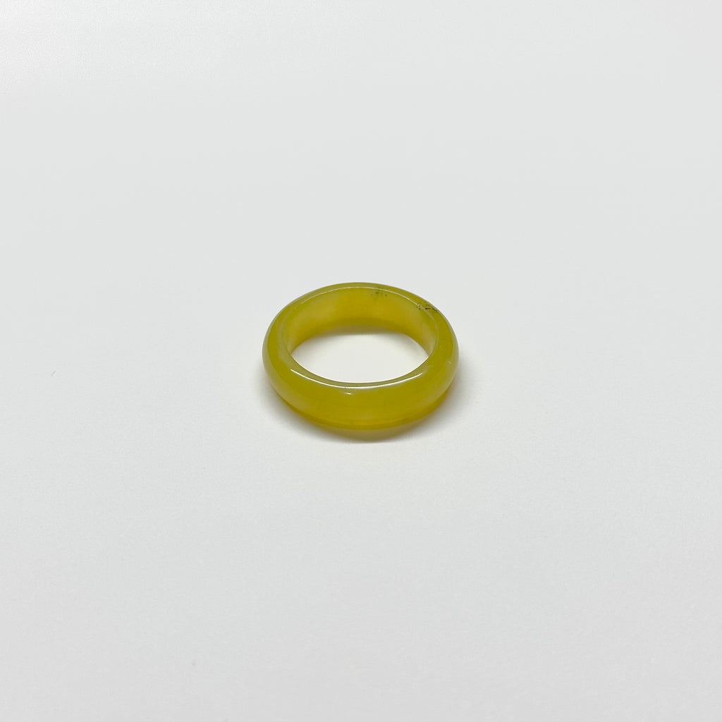 R19 Green Jade Ring (can be matched with 925 silver necklace)