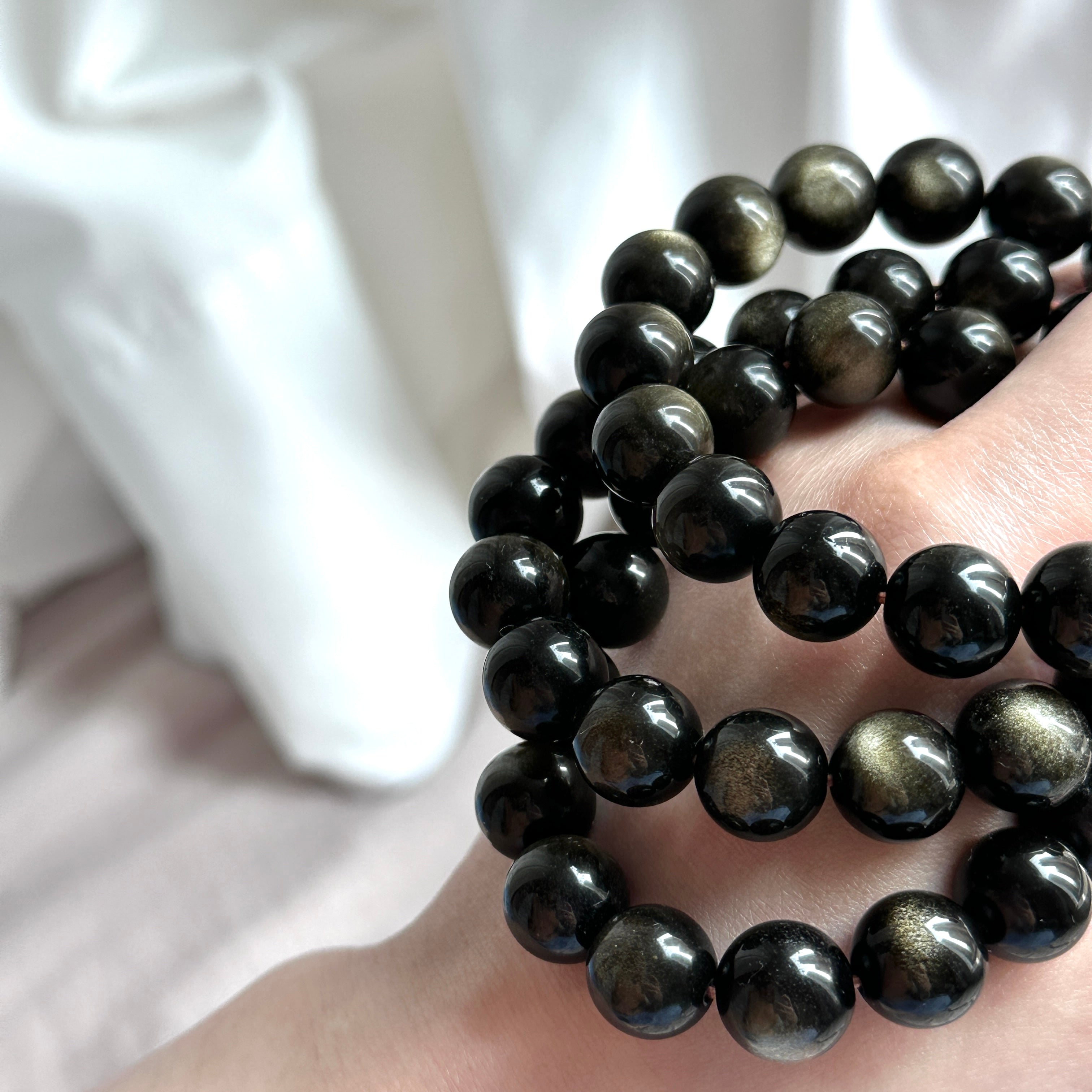 B80 金曜石純珠手鏈手串