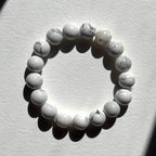 B92【印第安聖石】白松石純珠手鏈手串