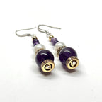 E18 紫晶珍珠古典環形金飾耳環 Amethyst Pearl Classic Golden Accessories Earring