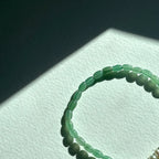 BS267 [Taurus Gemini | May Birthday] Oval Green Aventurine Freshwater Pearl Light Bracelet