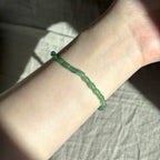 BS267 [Taurus Gemini | May Birthday] Oval Green Aventurine Freshwater Pearl Light Bracelet