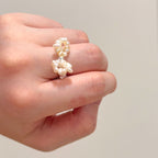 R31【Pearl Ring】Classic and simple natural freshwater pearl ring