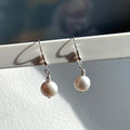 E27 【雙子巨蟹座】天然淡水珍珠耳環 |單顆垂墜 |簡約 |日常 |送禮