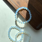 B34 【天秤天蠍座|10月】蛋白石純珠手鏈手串