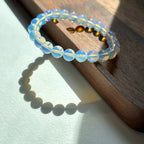 B34 【天秤天蠍座|10月】蛋白石純珠手鏈手串