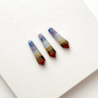 TS26【水晶滾石】七脈輪迷你版六角柱 辦公室家中療癒 裝置擺飾 能量