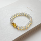 BS275 [Libra Scorpio Sagittarius | October/November] Opal Citrine Simple 18K Gold-plated Bracelet