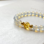 BS275 [Libra Scorpio Sagittarius | October/November] Opal Citrine Simple 18K Gold-plated Bracelet