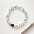 BS276 [Libra/Scorpio/Aquarius/Pisces | October/February] Opal/Amethyst Simple 18K Gold Plated Bracelet
