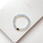 BS274 [Libra Scorpio Capricorn Aquarius | October/January] Opal Garnet Simple 18K Gold-plated Bracelet