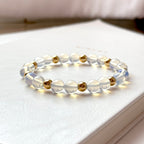 BS271 [Libra Scorpio | October] Opal Double Simple 18K Gold-plated Bracelet