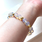 BS271 [Libra Scorpio | October] Opal Double Simple 18K Gold-plated Bracelet
