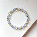 BS277 [Libra Scorpio | October] Opal Single Simple 18K Gold-plated Bracelet