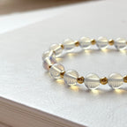 BS277 [Libra Scorpio | October] Opal Single Simple 18K Gold-plated Bracelet