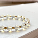 BS277 [Libra Scorpio | October] Opal Single Simple 18K Gold-plated Bracelet