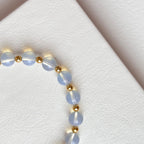 BS277 [Libra Scorpio | October] Opal Single Simple 18K Gold-plated Bracelet