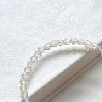 B101【天秤天蠍座|10月】蛋白石切角純珠手鏈手串