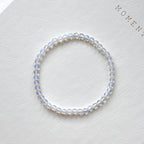 B101【天秤天蠍座|10月】蛋白石切角純珠手鏈手串