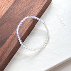 B101【天秤天蠍座|10月】蛋白石切角純珠手鏈手串