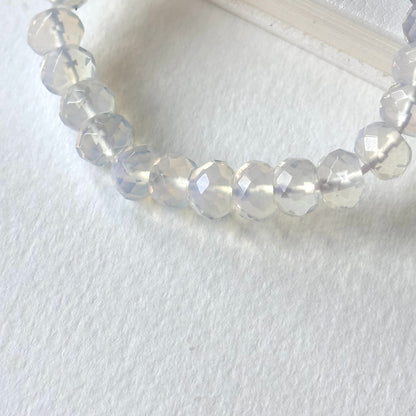 B102 [Libra Scorpio | October] Opal Cut Oval Pure Bead Bracelet