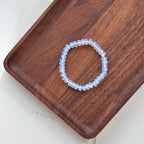 B102【天秤天蠍座|10月】蛋白石切角橢圓純珠手鏈手串