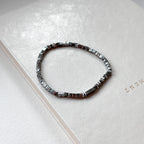 B104【Y3K】銅鍍銀純小方塊碎片輕純珠手鏈手串