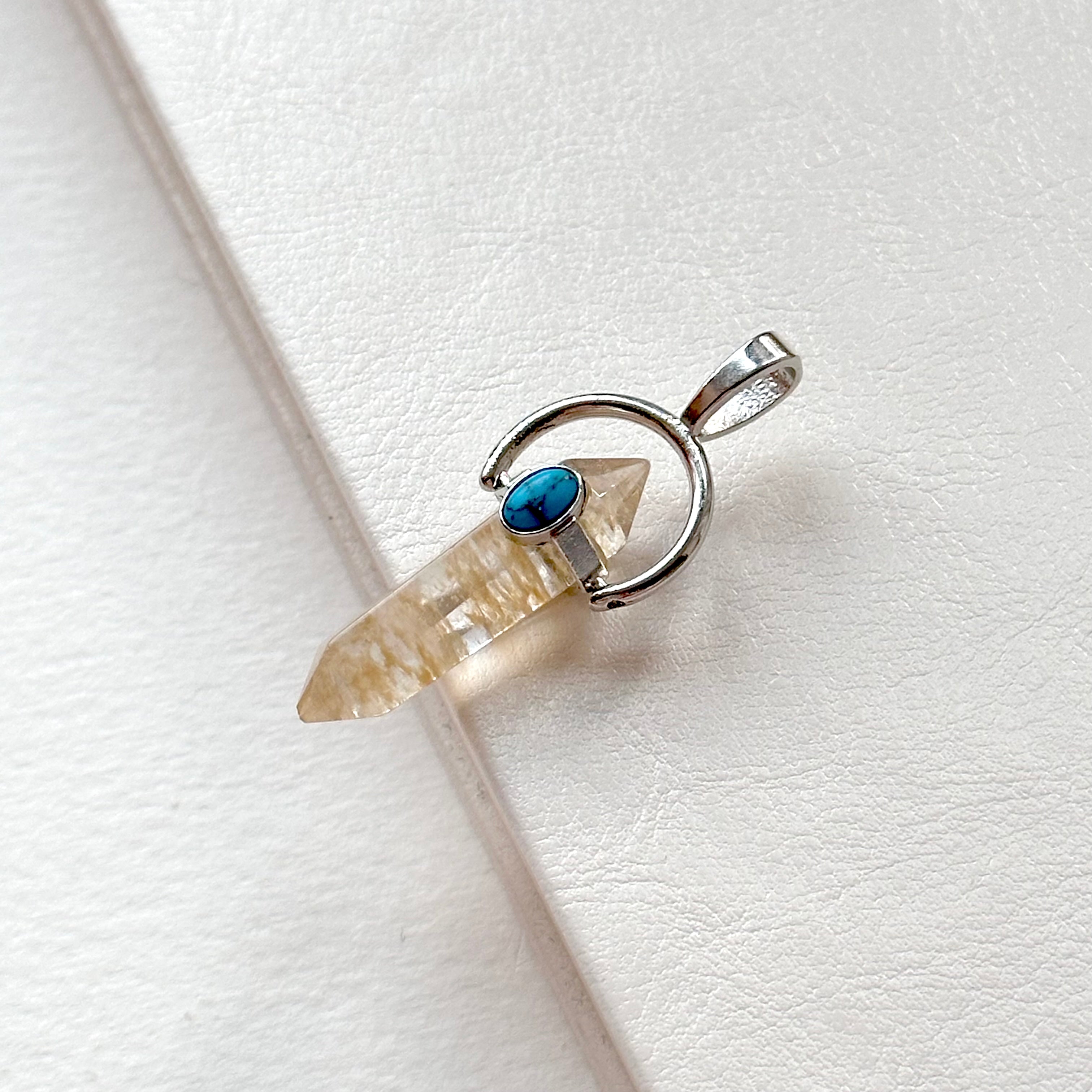 N90【Protection and Implementation】Hematite Peace Buckle Gold-plated Necklace