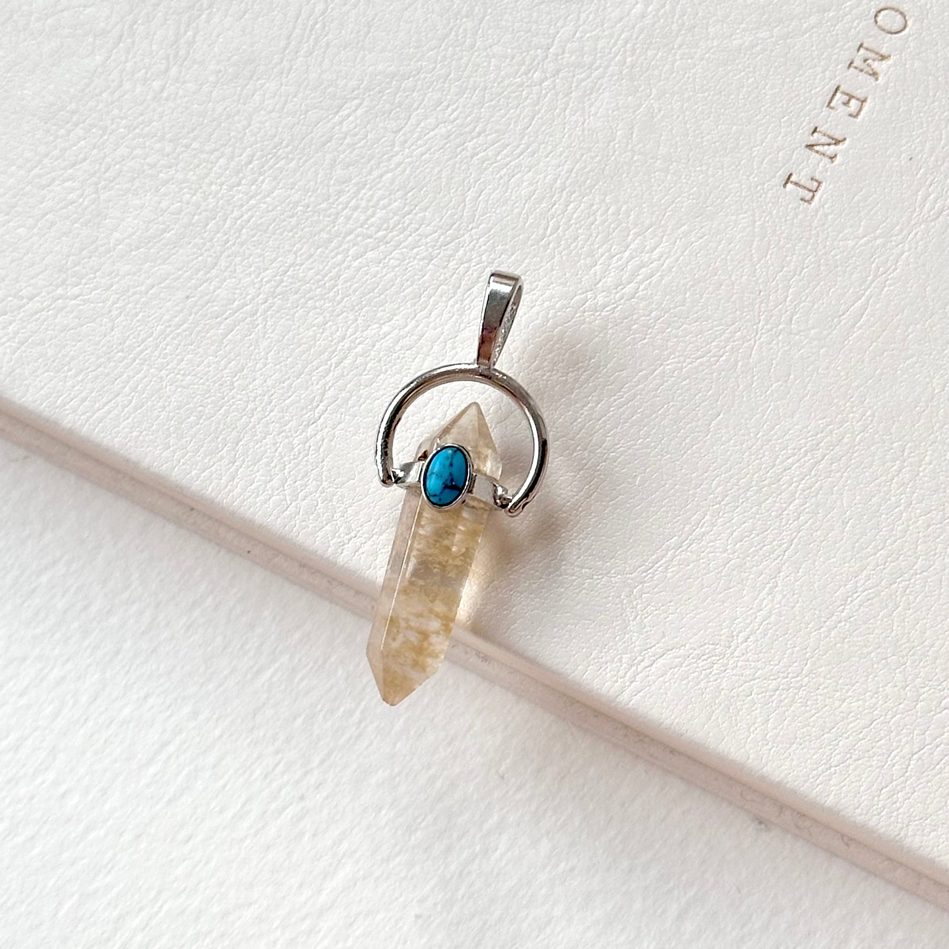 N90【Protection and Implementation】Hematite Peace Buckle Gold-plated Necklace