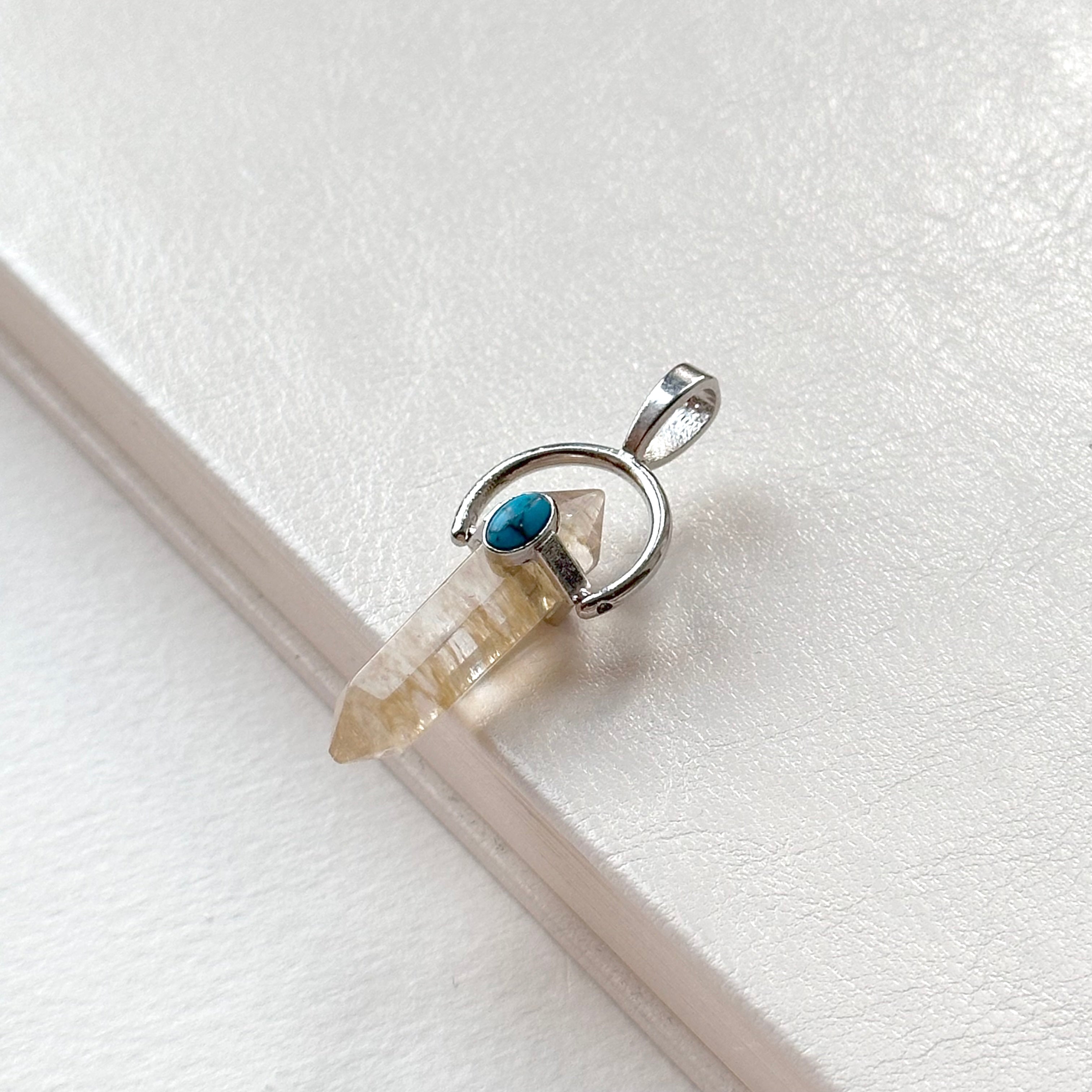 N90【Protection and Implementation】Hematite Peace Buckle Gold-plated Necklace