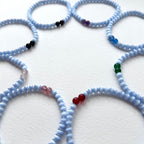 BS279 Blue Cat's Eye | Black Agate | Garnet | Amethyst | Blue Agate | Green Agate | Red Agate | Strawberry Quartz | Rose Quartz Bracelet