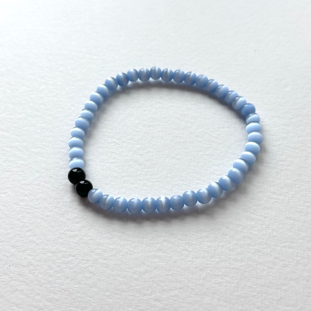 BS279 Blue Cat's Eye | Black Agate | Garnet | Amethyst | Blue Agate | Green Agate | Red Agate | Strawberry Quartz | Rose Quartz Bracelet