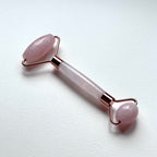 TS27 天然水晶雙頭鍍金按摩滾輪 面部身體按摩 舒緩肌肉緊繃 禮物