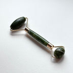 TS27 天然水晶雙頭鍍金按摩滾輪 面部身體按摩 舒緩肌肉緊繃 禮物