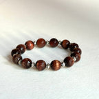 BS287 [Belief] Red Tiger's Eye Beveled Bracelet