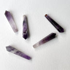 TS32【水瓶雙魚|2月誕生石】紫水晶|迷你六角柱 辦公室家中療癒 擺飾