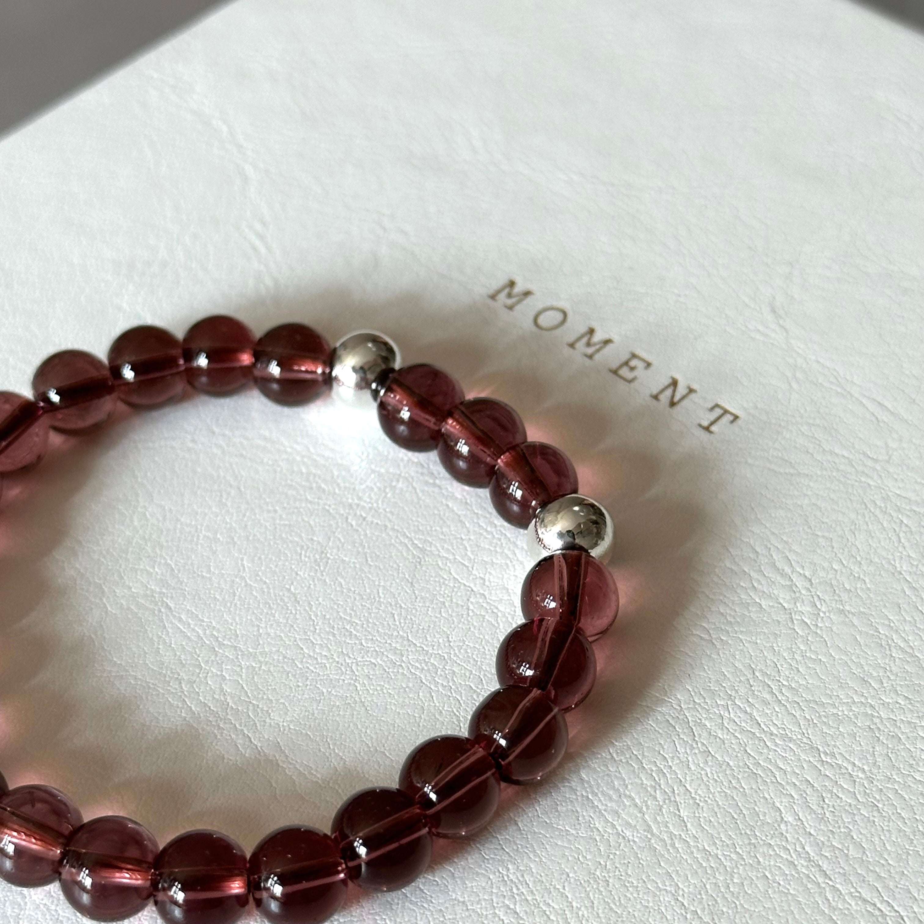 BS293 [Espresso Glass] Brown Glass Simple Silver-plated Rich Gourd Bracelet