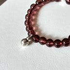 BS293 [Espresso Glass] Brown Glass Simple Silver-plated Rich Gourd Bracelet