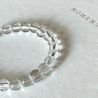 B82 [Aries/Taurus | April] White Crystal Bead Bracelet