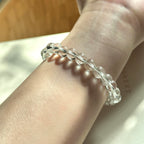 B82 [Aries/Taurus | April] White Crystal Bead Bracelet
