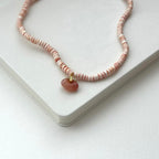 N21 [Shell] Peach Shell Agate Cloud Gold-plated Necklace Necklace Ocean Beach Summer Matching Soul